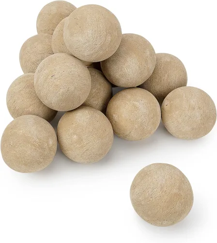 Vista 19 de Stanbroil Paquete de 12 bolas de cerámica, bolas mixtas de 4 tamaños para chimenea, accesorio moderno para chimenea interior o exterior, hogueras