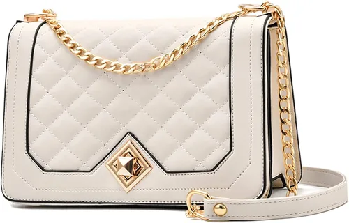 Vista 26 de Travistar Bolsos cruzados para mujer, bolsos pequeños de piel sintética, bolso de hombro, bolso de noche, bolsos acolchados con correa de cadena