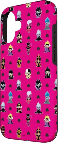 Vista 2 de iPhone 16 Disney Villains Anti-Love Cute Black Heart Valentine’s Day Case
