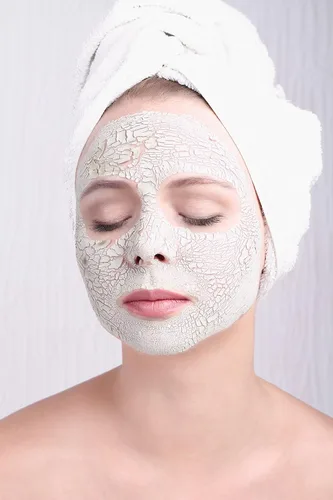 Vista 3 de Arcilla curativa india Bentonita de calcio 100% natural de origen del desierto Limpiador facial de poros profundos, desintoxica, purifica