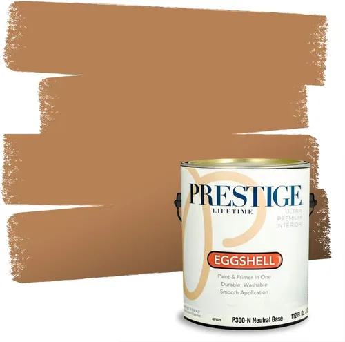 Vista 7 de PRESTIGE Pintura exterior e imprimación en uno, bronceado Aberdeen, plano, 1 galón