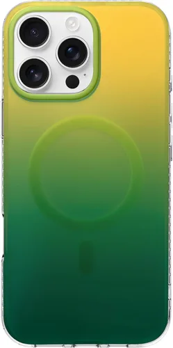 Vista 94 de Funda degradada para iPhone 14 Pro - Diseño multicolor degradado naranja y amarillo, resistente a los impactos y con imanes