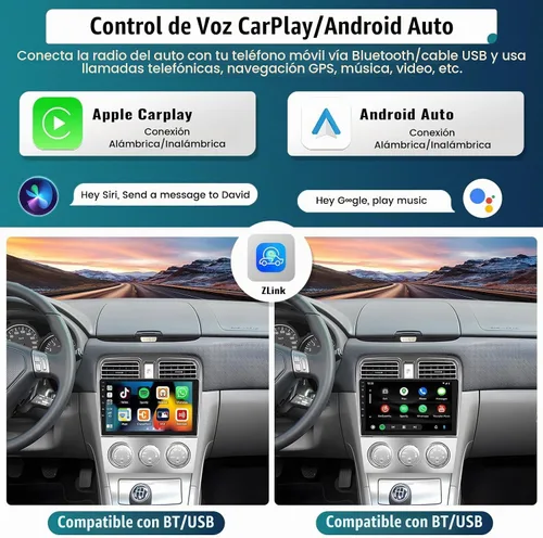 Vista 3 de UNITOPSCI 4-Core+64G para Subaru Forester 2004 2005 2006 2007 2008 Android Car Stereo Radio Wireless CarPlay Android Auto GPS, 9 pulgadas pantalla
