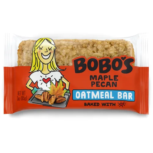 Vista 24 de Bobo's Barras de mantequilla de almendra y avena, sin gluten, sin OGM, avena integral, paquete de 12 Barritas de aperitivo Para llevar Hechas