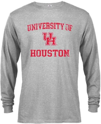 Vista 16 de Sport Your Gear Camiseta de manga larga con licencia oficial, estilo retro y envejecido para fanáticos universitarios