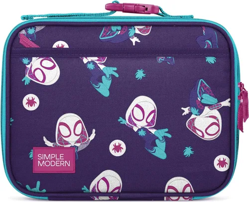 Vista 46 de Simple Modern Fiambrera para niños y bolsa de almuerzo aislada para la Campos de unicornio