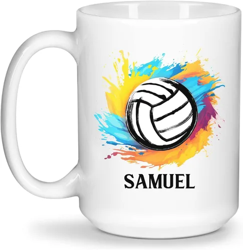 Vista 14 de Tazas personalizadas de gran fútbol americano, Personalizado elegir nombre taza de café de fútbol americano, Taza de té de fútbol personalizado