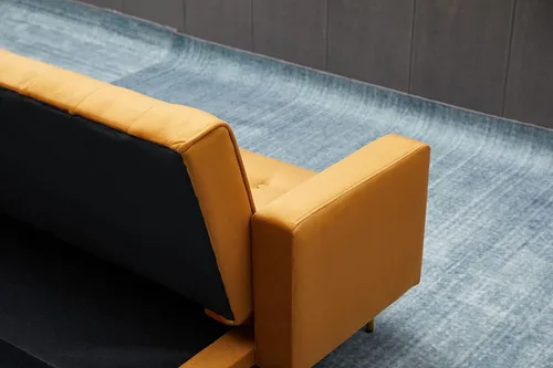 Vista 6 de Bonrcea Sofá cama de 75 pulgadas, sofá futón de terciopelo, capacidad de 500 libras para sala de estar pequeña, casa rodante, apartamento pequeño