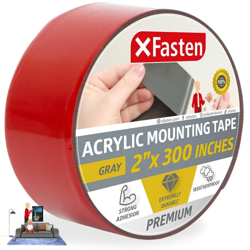 Vista 11 de XFasten cinta doble de acrílico, de fácil extracción, 1 x 450 pulgadas