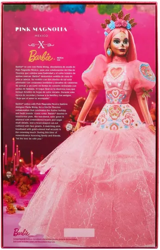 Vista 8 de Barbie 2023 Día De Muertos x Muñeca Magnolia Rosa Edición Limitada, HJX16