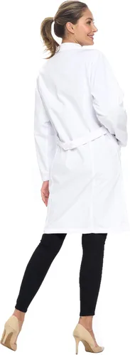 Vista 4 de Natural Uniforms Abrigo médico profesional de manga larga unisex de 40 pulgadas