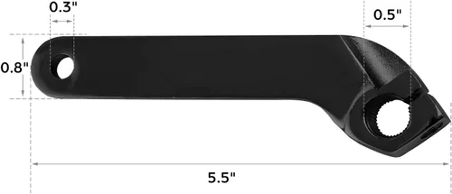 Vista 2 de TCT-MOTORPARTS Palanca de cambio interior negra para Harley Electra Road Glide 1984-2016