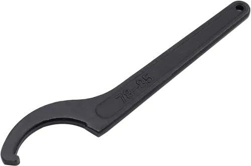 Vista 2 de Hitefu - Llave inglesa de gancho C de 3.071-3.346 in, herramienta universal de amortiguador negro para motocicleta, ajuste de coilover, acero al