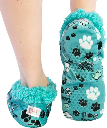 Vista 3 de Lazy One - Pantuflas mullidas para mujer, lindas pantuflas de casa, con forro de vellón y bonitos diseños perro y gato