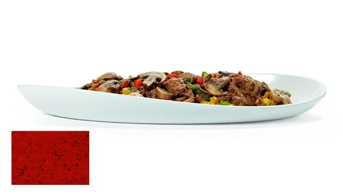 Vista 4 de G.E.T. OP-1580-CHI - Plato ovalado para servir con 15 chiles, apto para lavavajillas, plástico de melamina, colección Osslo