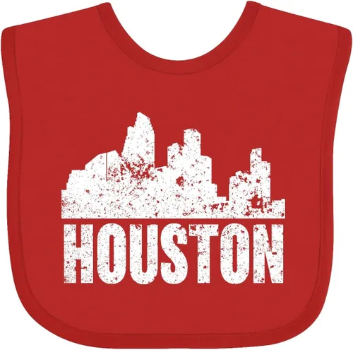 Vista 11 de inktastic Houston Skyline Grunge Baby Bib