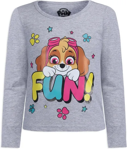Vista 6 de Paw Patrol Nickelodeon Everest and Skye Girls 3 Pack Long Sleeve T-Shirts - BlueGreyPink