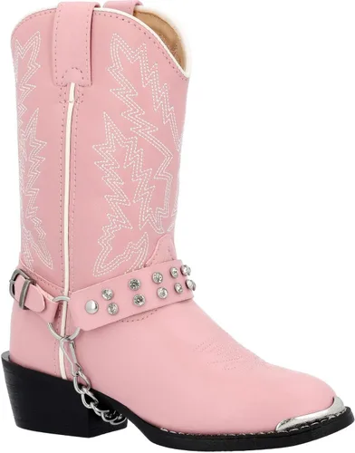 Vista 7 de Durango Botas vaqueras Lil' N Chrome para niña Rosado brillante
