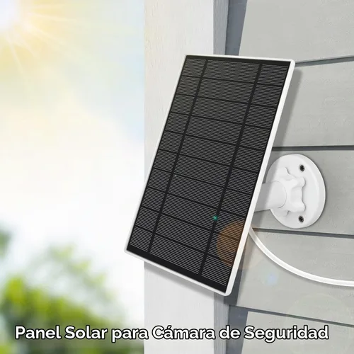 Vista 6 de Panel solar de 6 W 5 V para cámara Wyze al aire libre v1/v2 y batería Cam Pro, puerto micro USB o USB tipo C IP65 impermeable, montaje ajustable