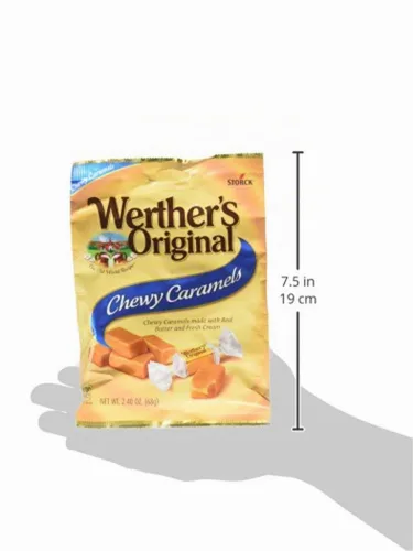 Vista 5 de Werthers - Caramelos masticables originales de 2.4 onzas (paquete de 2)