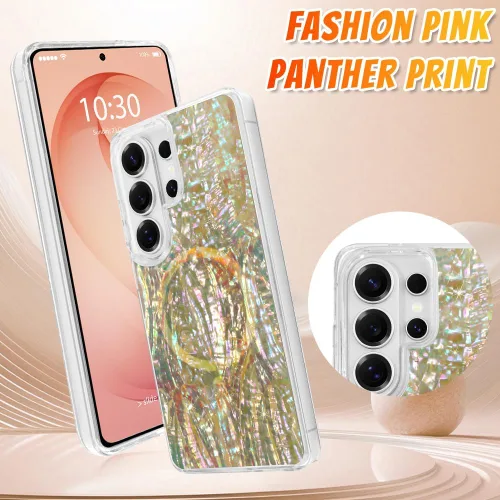 Vista 179 de Bonoma - Funda compatible con Samsung Galaxy S21 Plus, diseño de corazón con purpurina, color rosa Support for MagSafe, Plating Magnetic Case TPU
