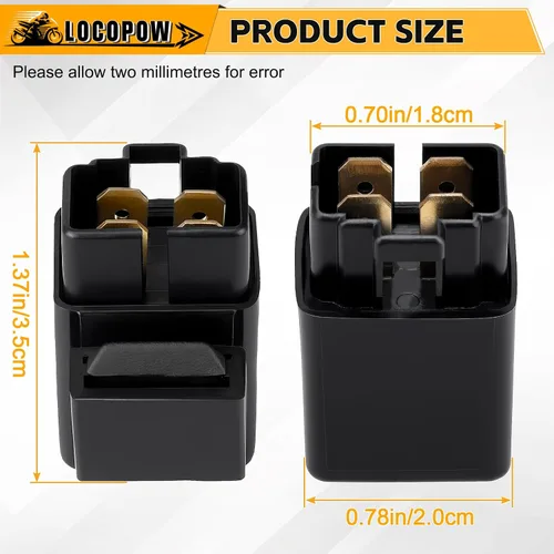 Vista 2 de Conjunto de relé solenoide de arranque para Polaris Predator 50 90 Suzuki QuadSport LT 80 Z50 Yamaha Warrior 350 Big Bear 400 Grizzly 660 600 Moto 4