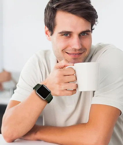 Vista 4 de Getino Compatible con Apple Watch Band de 1.575 in 1.496 in 1.614 in 1.732 in 1.772 in 1.811 in 1.929 in 1.654 in para mujeres y hombres, iWatch SE