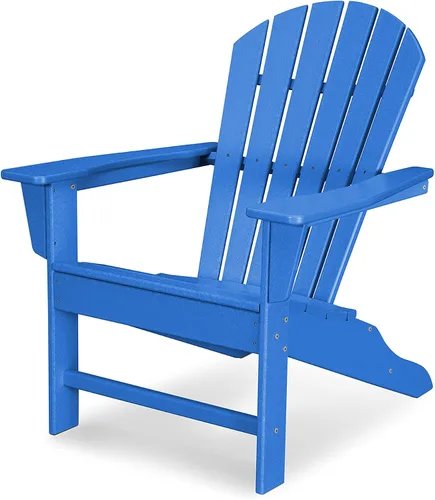 Vista 15 de POLYWOOD South Beach Adirondack, sillón ideal para la playa., Turquoise Aruba