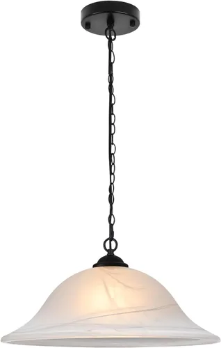 Vista 13 de Luces colgantes de isla para cocina, lámpara colgante dorada vintage de 11.8 pulgadas, lámpara colgante de vidrio esmerilado, 1 paquete, luces