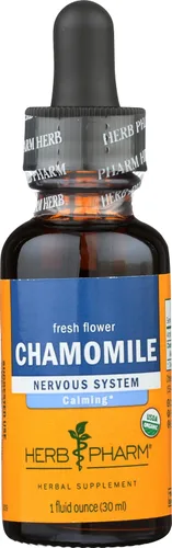Vista 4 de Herb Pharm Extracto líquido de manzanilla: USDA Orgánico Apoyo calmante del sistema nervioso, suplemento de manzanilla de apoyo al estrés