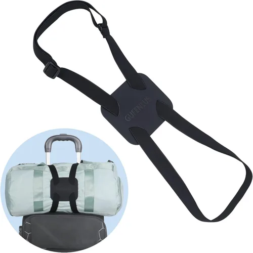 Vista 5 de Correas elásticas de equipaje para maletas, correas elásticas para equipaje de tamaño ajustable y accesorios elásticos de viaje, paquete de 2