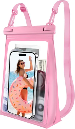 Vista 18 de Bolsa impermeable flotante para teléfono, [espacio expandible] IPX8 Bolsa seca impermeable para iPhone 16 15 14 13 Pro Max Samsung S25 S24 S23