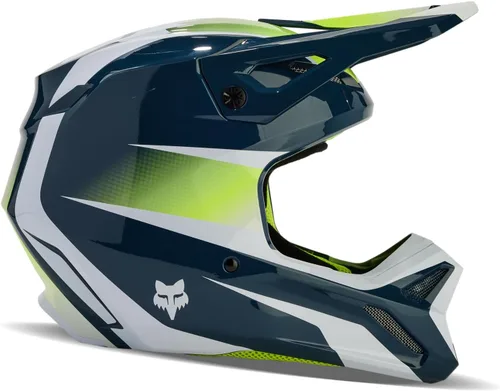 Vista 2 de Fox Racing Casco unisex V1 para motocross para motocross, índigo oscuro, talla S