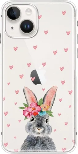 Vista 12 de Blingy's Funda para iPhone 14, bonito patrón de cerezas, estilo tropical, diseño tropical, funda protectora transparente de TPU suave de 6.1 Cerezas