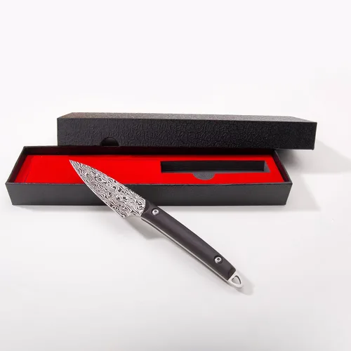Vista 3 de WILDMOK Cuchillo de frutas Cuchillos de acero inoxidable 3.3 pulgadas Cuchillo utilitario de corte de frutas y verduras Cuchillo de cocina