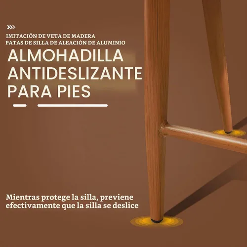 Vista 8 de PURPLE LEAF Taburete de bar de altura de mostrador, juego de 2 modernos taburetes de mimbre de ratán de aluminio para exteriores con respaldo