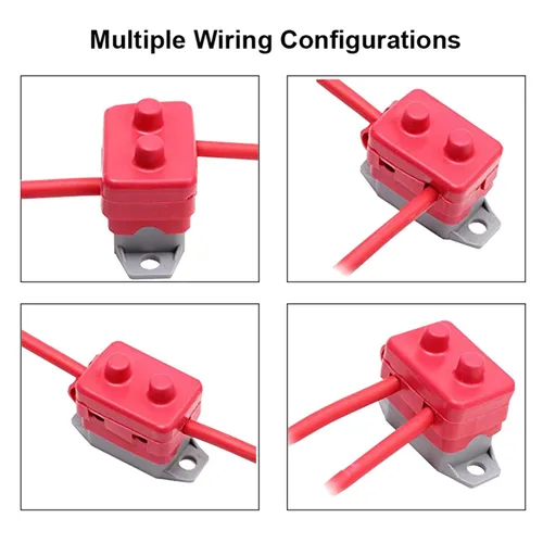 Vista 5 de 2 disyuntores de reinicio automático de 12 V - 24 V CC, disyuntores de reinicio automático de 30 amperios con perno de cubierta para Bolt Automotive