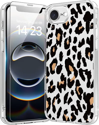 Vista 85 de bicol - Funda protectora a prueba de golpes para iPhone 15 Plus, funda delgada de acrílico transparente y diseños modernos para niña y mujer, 6.7
