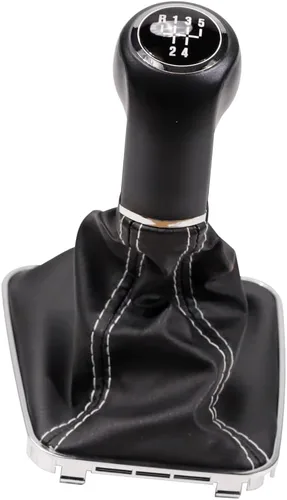 Vista 6 de Gear Shift Knob Boot Cover for O-pel Vauxhall Zafira B(5 speed black line)