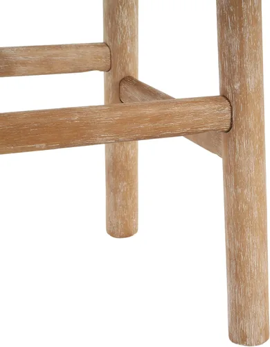 Vista 9 de Christopher Knight Home Aubrie - Juego de 2 taburetes de bar redondos de tela Boucle para isla de cocina, silla de comedor de madera sin espalda