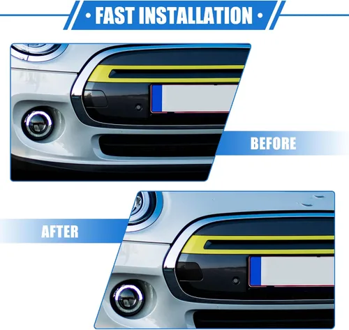 Vista 7 de Tapa de gancho de remolque de automóvil compatible con Mini Cooper 2014-2018, parachoques delantero negro de plástico duradero