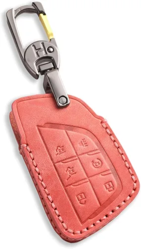 Vista 8 de Funda de llavero de cuero de 4 botones Hontumax para Chevy Tahoe Colorado Silverado Suburban Equinox Traverse, para GMC Yukon Sierra Acadia Canyon