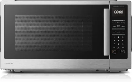Vista 10 de TOSHIBA ML4-EM09PA(BS) - Pequeño horno microondas de encimera con 6 menús automáticos, función de silencio, bloqueo para niños, elementos esenciales