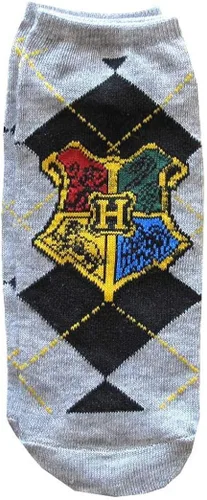 Vista 4 de Hyp Harry Potter House Crests Argyle Pattern JuniorsWomens 5 Pack Ankle Socks