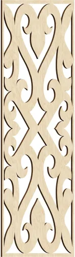Vista 178 de Keene Paneles de pared decorativos de madera con calado, 9 3/8 pulgadas de ancho x 24 3/8 pulgadas de alto x 1/4 de alto, abedul Birch