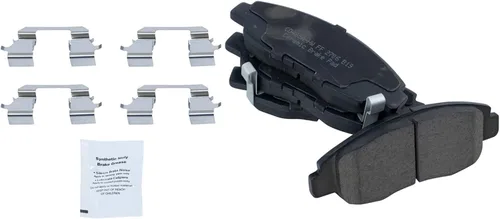 Vista 9 de TRQ Pastillas y rotor de freno delantero y trasero, kit de zapatas y tambores de cerámica premium con revestimiento G compatible con Honda Civic