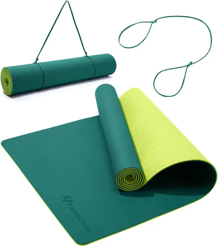 Vista 9 de Ewedoos Tapete de yoga antideslizante de elastómero termoplástico, tapete de ejercicio ecológico para yoga, pilates y ejercicio de piso, tapete ACE