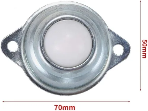 Vista 3 de CHFENG-C - 10 piezas de rodillos de nailon para muebles, rodamiento de bolas montado en tornillo, herramienta giratoria (tamaño : 0.5 pulgadas)