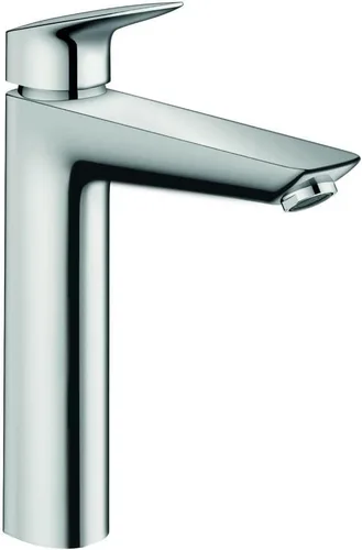 Vista 5 de hansgrohe Logis 71090821 - Grifo moderno para lavabo de baño de bajo flujo con 1 manija y 1 manija de 10 pulgadas de alto en níquel cepillado