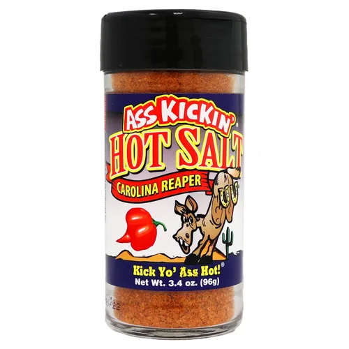 Vista 11 de ASS KICKIN' Hot & Chile - Sal de lima – Tarro coctelero de 3.2 onzas – Sal saborizada perfecta para condimentos de palomitas de maíz, sal